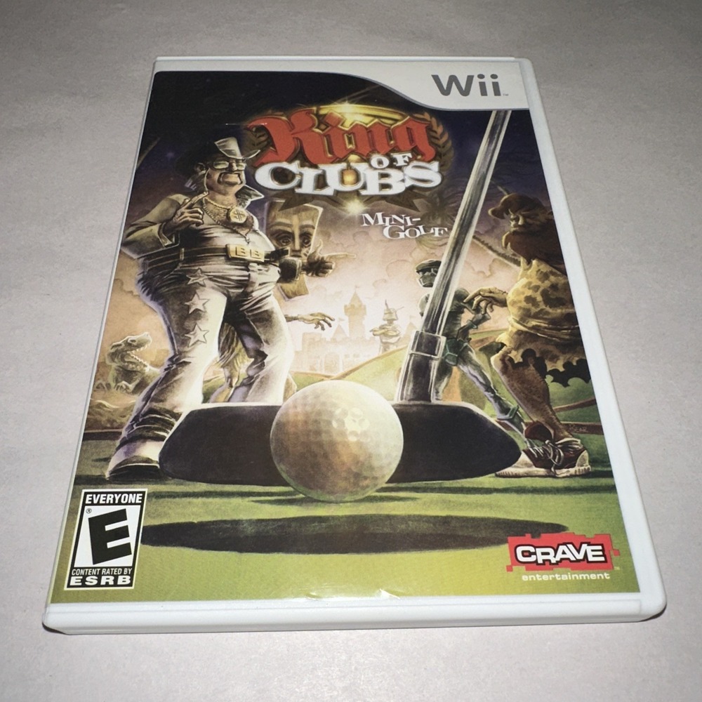 King of Clubs (Nintendo Wii, 2008) CIB Complete w/ Manual Near Mint Condition